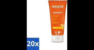 20 x WELEDA - Douchegel Sport - Arnica - 200 ml - Sportdouchegel - Herstel - Arnica - Rozemarijn - Lavendel