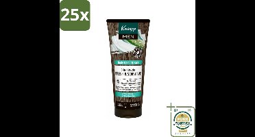 25 x Kneipp - Shampoo & Douche - Men - Fresh & Sensitive - Voor gevoelige en droge huid - 200 ml - Grootverpakking - Douchegel Mannen - Gevoelige Huid - 3-in-1 Douchegel - Gezicht Verzorging - Haar Verzorging
