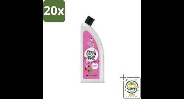 20 x Marcel's Green Soap - Toiletreiniger - Patchouli & Cranberry - Krachtige frisheid - Grootverpakking - Toiletreiniger - Natuurlijke Toiletreiniger - Milieuvriendelijke Toiletreiniger - Vegan Toiletreiniger - Patchouli En Cranberry