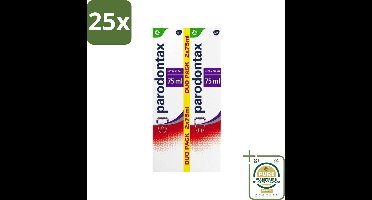 25 x Parodontax - Tandpasta - Ultra Clean Dagelijkse Formule - Tegen Bloedend Tandvlees - 2 x 75 ml - Grootverpakking - Bloedend Tandvlees - Tandpasta - Tandplak - Tandvleesbescherming - Fluoride