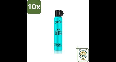 10 x Got2B - Haarspray - Got Gloss - 200 ml - Grootverpakking - Haarspray - Glans - Hittebescherming - Glad Haar - Stralend Haar
