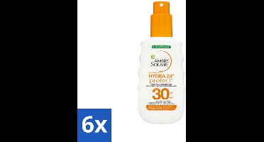 Garnier - Ambre Solaire - Zonnebrandspray - Hydra 24H Protect - Vitamine E - SPF 30 - 150 ml - Voordeelverpakking - 6 stuks