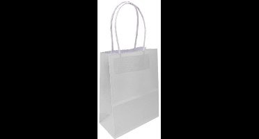 Daily Style – Papieren Mini Cadeautas – Wit – 10 stuks – 8x21 cm