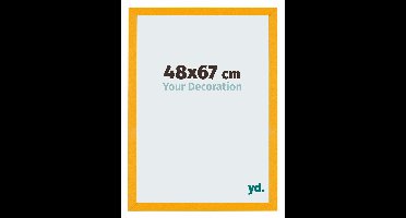 Your Decoration - Puzzellijst 48x67 cm - Geel - Puzzellijst 500-1000 stukjes - MDF Fotolijst - Mura