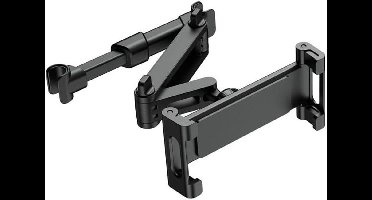 Allecta - Universele autohoofdsteunhouder voor tablets en mobiele telefoons - 360 graden draaibaar - geschikt voor 4,7-11 inch apparaten