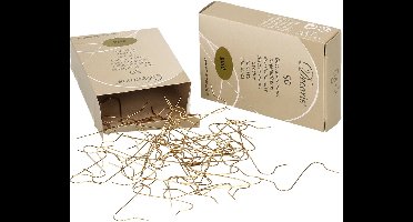 Decoris Ophanghaakjes - 1500x - goud - voor kerstballen - 3,5 cm