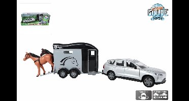 Kids Globe Volvo EX90 met Cheval Liberté Paardentrailer