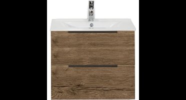 Seville Badmeubelset 60 cm - Tabacco Edge Greep - Wastafel Enjoy