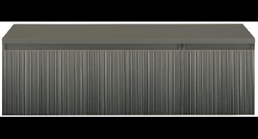 Frozen 3D Badmeubelset 140 cm - Greeplijst in Kleur - Wastafel Onderkast met Bovenblad Petrol Mat