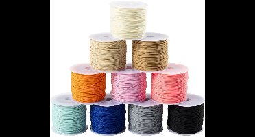 Creativ Company Polyester Koord Kleurrijk 10 kleuren à 50m