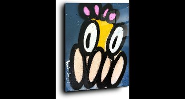 Jolanda - Meerdere kleuren - Canvas 30 x 40 cm Ei