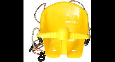 Schommel voor peuters - geel - met touw - Kinderschommels - baby - kunststof