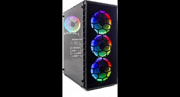 Basic 6-Core Allround Game PC - Ryzen 5 5500 - RTX 5060 8GB - 32GB RAM - 500GB SSD - 2TB HDD - WIFI - WIN11 PRO - BLACK