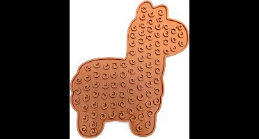 Beeztees Puppy Likmat Lama Molly - Puppy Speelgoed - Hondenspeelgoed - Silicone - Terracotta - 25x22x1 cm