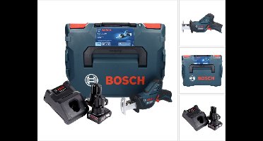 Bosch GSA 12V-14 Professional accu-reciprozaag 12 V + 2x accu 6,0 Ah + oplader + L-Boxx