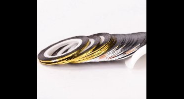 Hiden | Silver Nail Art Tape - Nail art - Nageltape - Beauty | 2 stuks