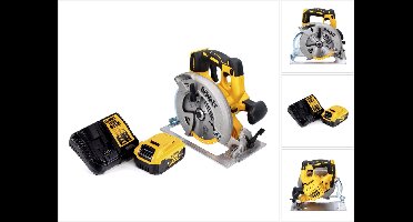 DeWalt DCS 570 P1 accucirkelzaag 18 V 184 mm borstelloos + 1x accu 5.0 Ah + lader
