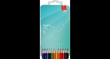 SOHO Kleurpotloden – Kleurpotloden voor kinderen en volwassenen – Set van 12 stuks – Kleurpotloden inclusief doosje – Meerkleurig – 17 cm – Hout