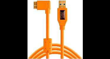 Tether Tools TetherPro USB 3.0 A male to Micro B Right Angle 4.6 m - Oranje