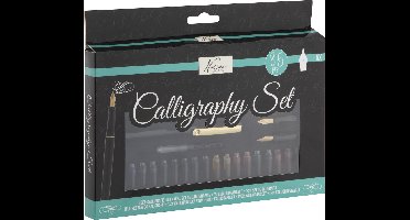 Kalligrafie Set 35pcs - Kalligrafiepennen & Handlettering Benodigdheden - Inclusief Gekleurde Inkt