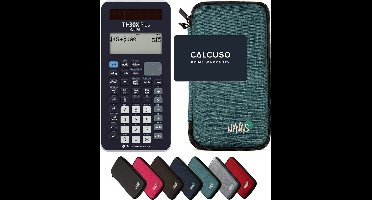 TI-30X Plus MathPrint incl. WYNGS Beschermhoes Turkoois - Wetenschappelijke Rekenmachine - Basis Pakket