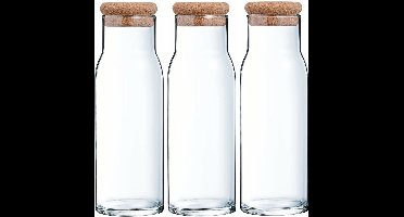 Luminarc Karaf Funambule 1 liter met KurkStop - 3 Stuks