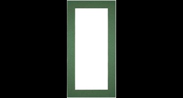 Passe-Partout Fotomaat 10x30 cm - Lijstmaat 20x40 cm - Groen Bos - Museumkarton - Fotolijst niet inbegrepen