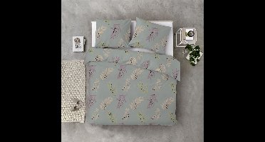 Byrklund Dekbedovertrek Be Leaves - 135x200 - 100% Katoen - Grijs