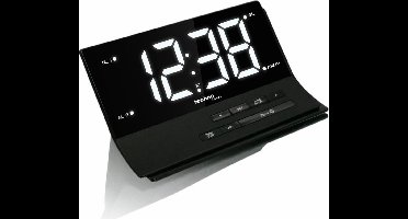 Technoline wekkerradio - WT 482 - 174x76x102mm - zwart - wit LED - TL-WT482