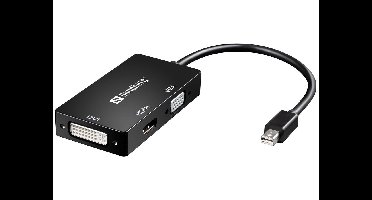Sandberg - 509-12 - Adapter MiniDP > HDMI+DVI+VGA