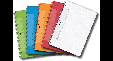 Schrift Adoc A4 ruit 5x5mm 144 pagina's 90gr assorti