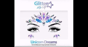PaintGlow - Glitter Me Up Face Jewels - Festival glitter gezicht - Make up - Unicorn Dreams
