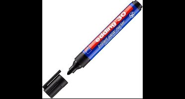 Permanente markeerstift Edding 500 Zwart 10 Stuks