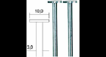 Proxxon - Frees Schijfvorm Ø 10 Mm, 2 St. (Pr28727)