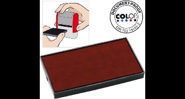 Colop Reserve kussen t.b.v. zelfinktende stempels E/60 rood voor Printer 60 Microban (pak 2 stuks)
