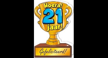 Wenskaart Trofee 21 jaar