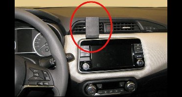 Brodit ProClip houder geschikt voor Nissan Micra 2017 - Angled mount