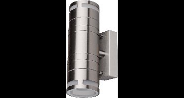 V-TAC VT-7632 Wandlamp voor buiten - UP - Down - Wandbevestigingen - GU10 Houder - IP44 - Roestvrij Staal