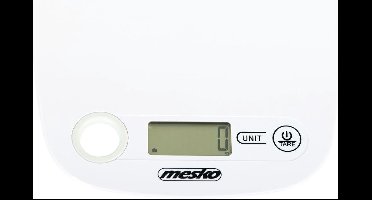 Mesko ms 3159 wit - keukenweegschaal - 1 tot 5000 gram
