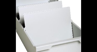 Scheidingsplaat kaartenbak Exacompta A4 dwars grijs 2 stuks