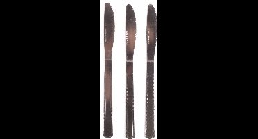 Benson Set tafelmessen - metaal - duurzaam - 20 cm - 3 stuks