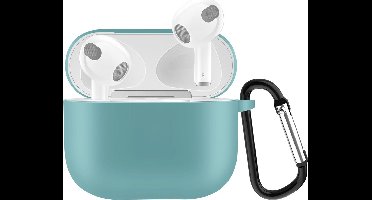 Mobigear Hoesje geschikt voor Apple AirPods 3 Hoesje Flexibel Siliconen | Mobigear Classic - Emerald Green | Groen