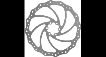 remschijf Sypo 203 mm 6 gaats zilver staal