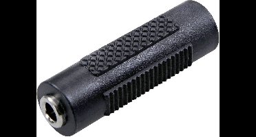 SpeaKa Professional SP-7870648 Jackplug Audio Adapter [1x Jackplug female 3,5 mm - 1x Jackplug female 3,5 mm] Zwart