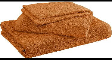Moodit Badlinnen Troy Bronze - 2 washandjes + 1 handdoek + 1 douchelaken