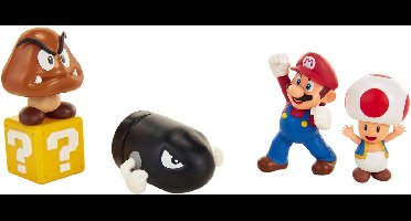 NINTENDO SUPER MARIO ACORN PLAINS 6CM FIGURE MULTIPACK DIORAMA SET