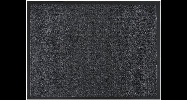 MD Entree - Deurmat - Scrapa - Antraciet - Vloerkleed - Met antislip - Wasbaar- Vocht absorberend - Hoge dichtheid 400gr/m2 - 90 x 150 cm