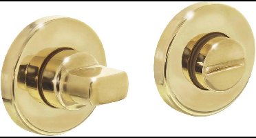 Intersteel Rozet toilet-/badkamersluiting rond messing gelakt