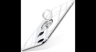 Hoesje Geschikt voor iPhone 7 / 8 Plus hoesje - Luxe TPU Backcover - Hoesje Geschikt voor iPhone 8 plus / 7 Plus hoesje met Ring houder / Ring vinger houder / standaard
