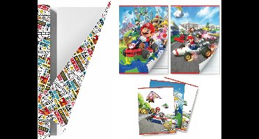 Mario Kart Schoolpakket kaftpapier voor schoolboeken en schriften